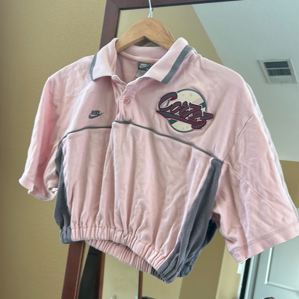 Vintage Nike Cortez Pink Polo